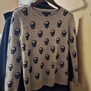 Chelsea & Theodore cashmere skull sweater
